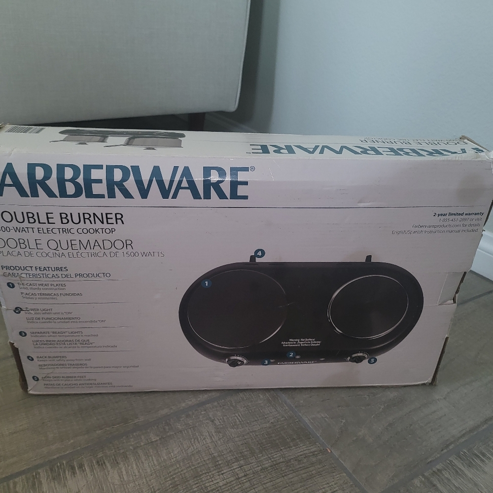 Faberware double burner